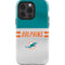 NFL Miami Dolphins White Striped iPhone 15 Pro Impact Case